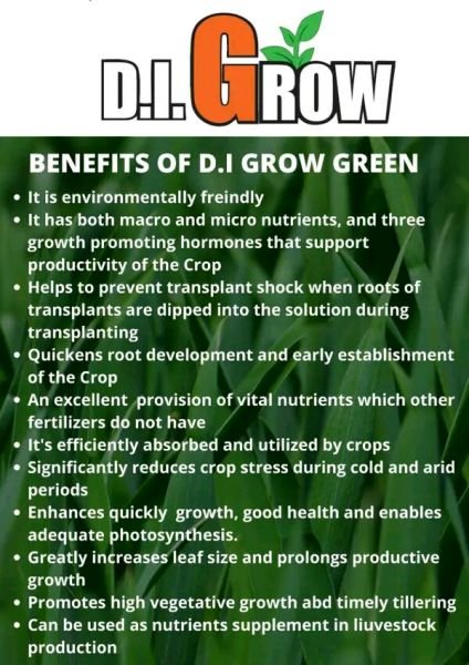 D.I GROW GREEN FOLIAR FERTILIZER