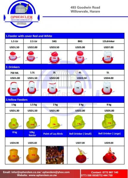 Yellow poultry / chicken feeders for sale